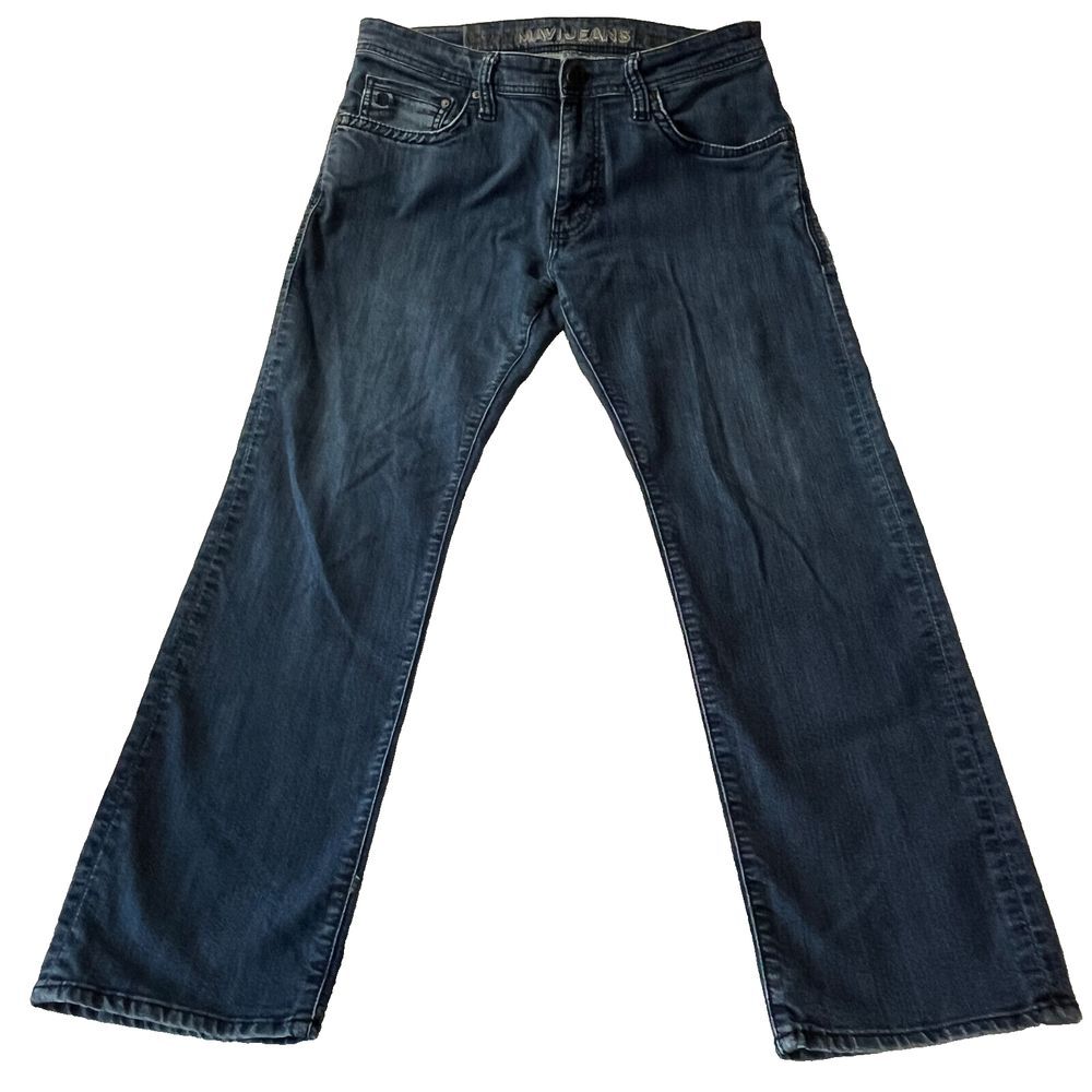 Mavi Zach Straight Leg Jeans Mens 34x30‎ Dark Wash Blue Stretch Denim 0045316685